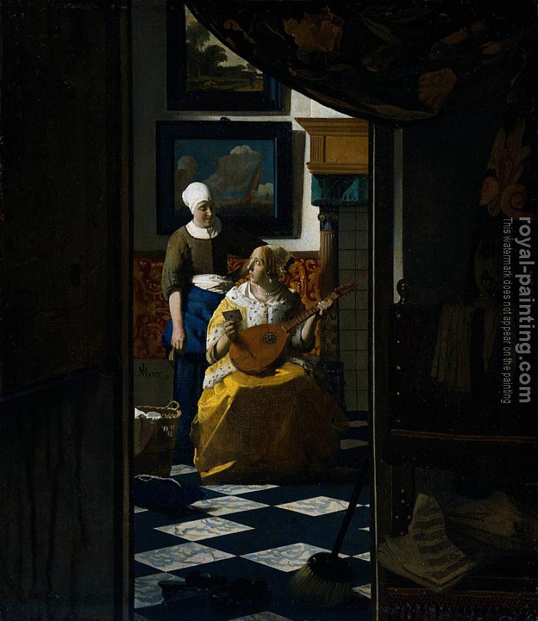 Johannes Vermeer : The Love Letter
